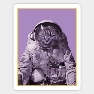 Funny Cat Astronaut Sticker